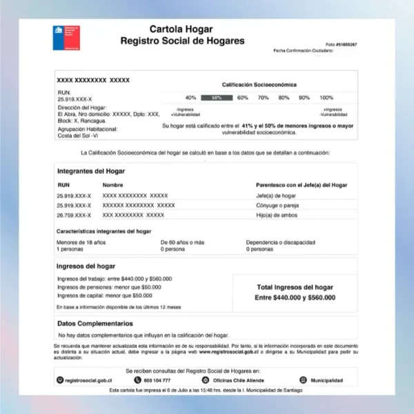 Asesoria en Registro Social de Hogares